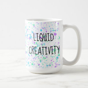 Liquid Creativity Paint Splatter Mug