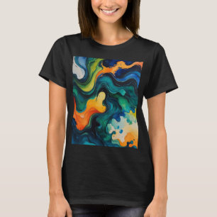 Liquid Dreamscape – Abstract Watercolor Flow Tee