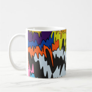 Liquid Drip Colourful Groovy Stripe Trippy Pattern Coffee Mug