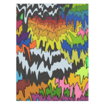 Liquid Drip Colourful Groovy Stripe Trippy Pattern