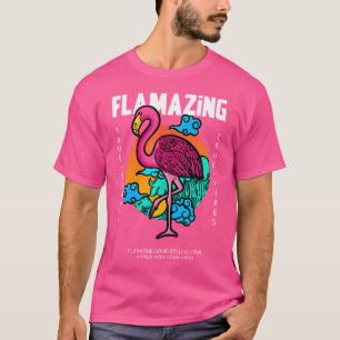 Liquid Drum And Bass Flamingo Dnb Music Dj Liquid T-Shirt