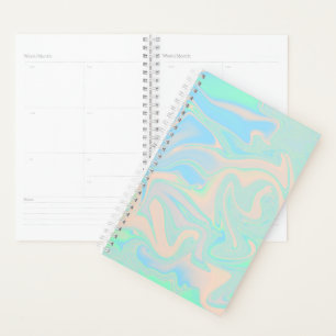 Liquid faux holographic iridescent texture planner