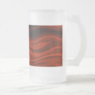 Liquid Fire by Shirley Taylor Frosted Glass Beer Mug