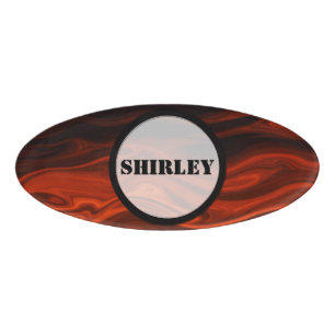 Liquid Fire by Shirley Taylor Name Tag