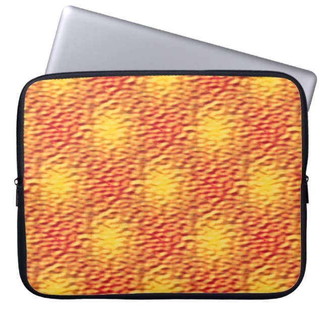 Liquid Fire Interlocking Pattern Laptop Sleeve (Front)
