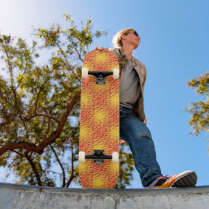 Liquid Fire Interlocking Pattern Skateboard