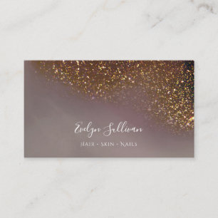liquid glitter business card