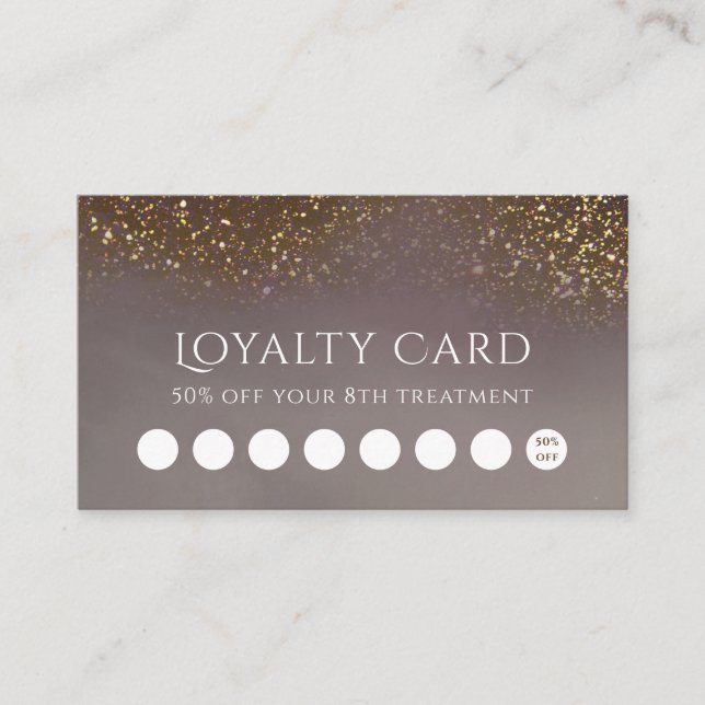 liquid glitter loyalty card (Front)