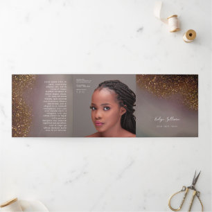 Liquid Glitter Trifold Brochure