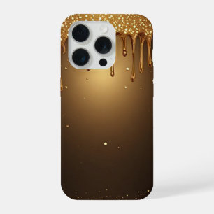 💛 Liquid Gold Drip Elegance Glitter Luxe ✨👑 iPhone 15 Pro Case