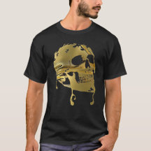 Liquid Gold Dripping Skull