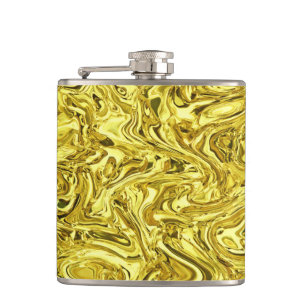 liquid gold hip flask