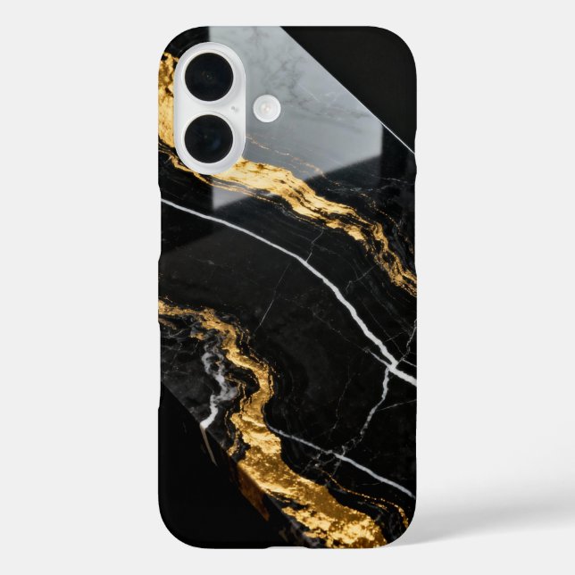 Liquid Gold Marble Veins Case-Mate iPhone Case (Back)