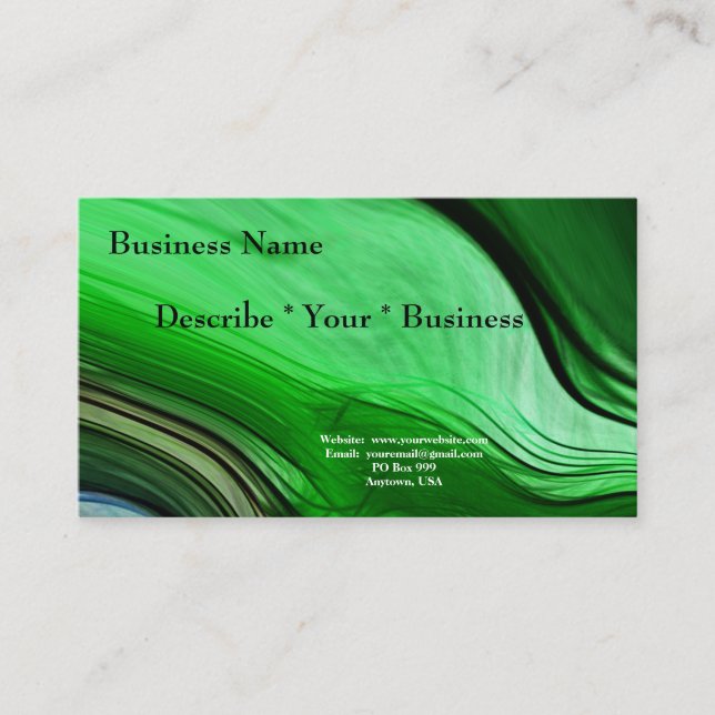 Liquid Grass Business Card (Front)