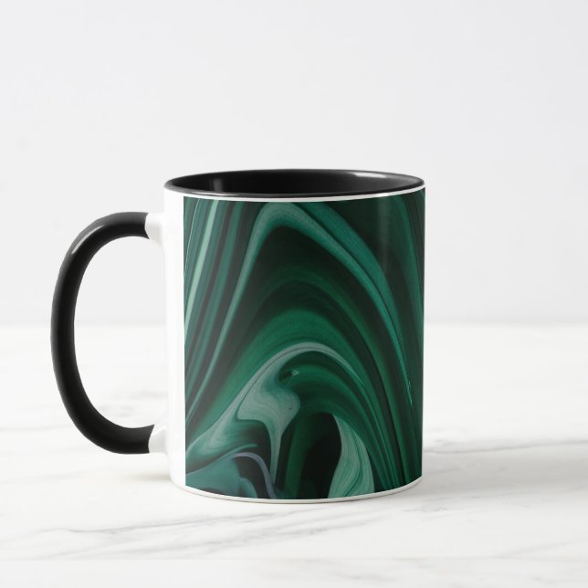 Liquid Green Forest Acrylic Mug (Left)