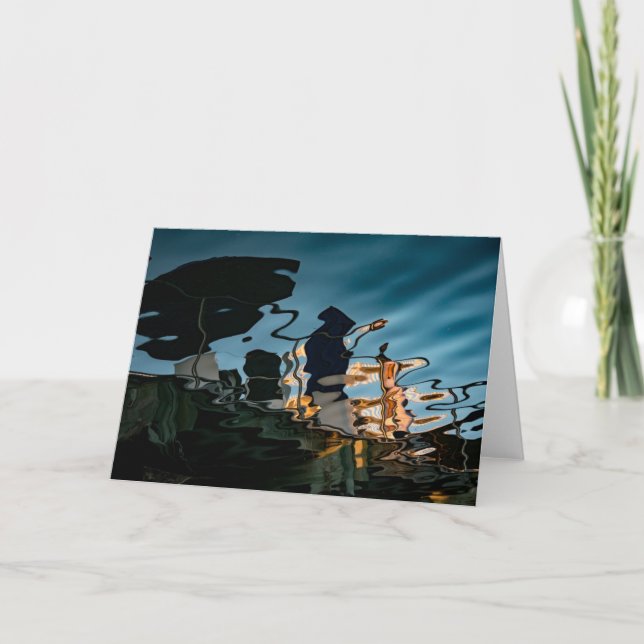Liquid Life Port Jefferson Dock Blank Card (Front)