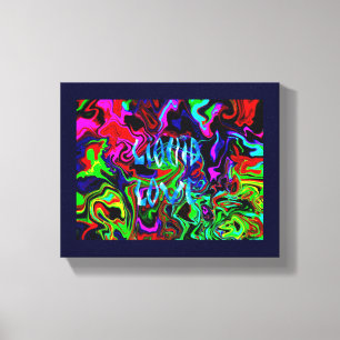 Liquid Love ~ Wrapped Canvas .75" Abstract Modern