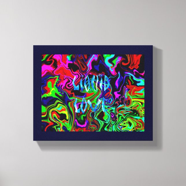 Liquid Love ~ Wrapped Canvas .75" Abstract Modern (Front)