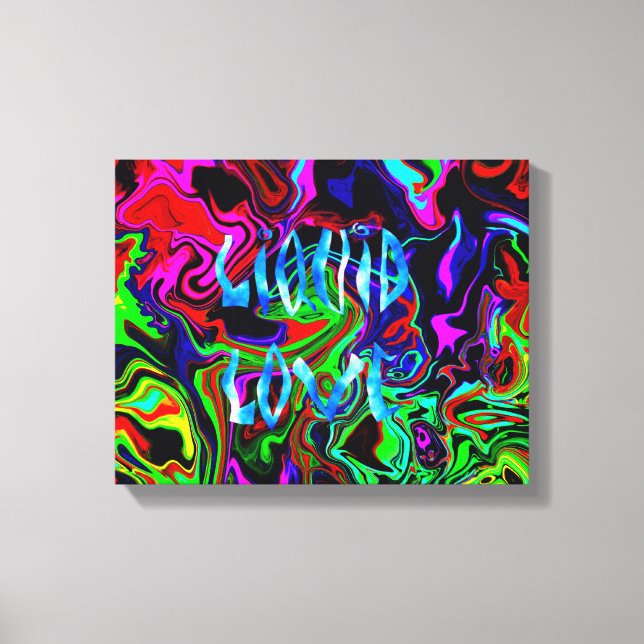 Liquid Love -  Wrapped Canvas / Abstract Modern (Front)