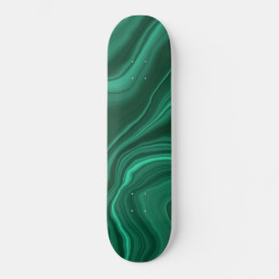 Liquid Malachite Dream #1 #gem #decor #art Skateboard