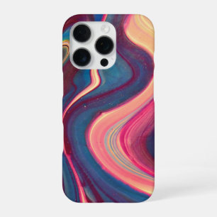 liquid marble,fluid art,purple, pastel , iPhone 16 pro case