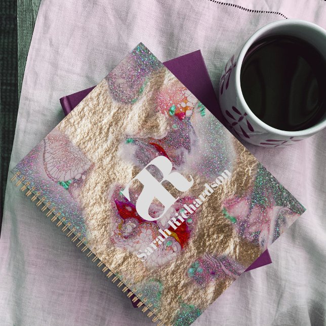 Liquid Marble Paint Mix Abstract Modern Trendy Planner (Creator Uploaded)