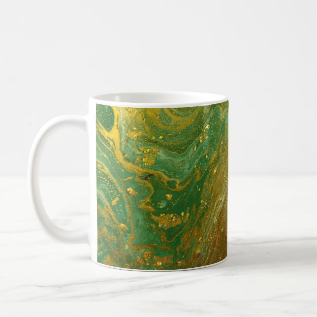Liquid marble pattern coffee mug (Left)