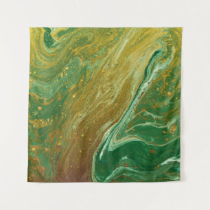 Liquid marble pattern tapestry