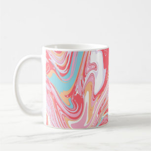 Liquid Marble: Pink Epoxy Art Trend Coffee Mug
