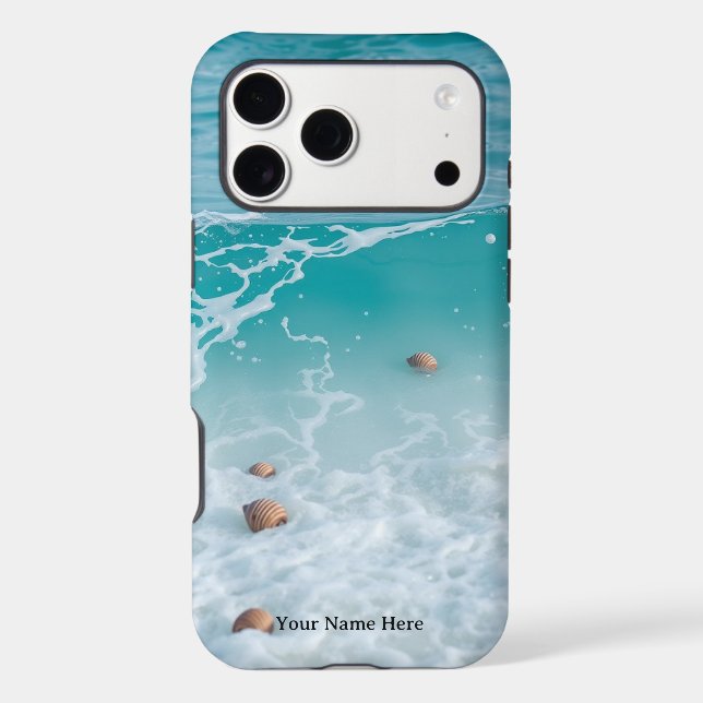 Liquid Marble: The Turquoise Dream Wave Case (Back)
