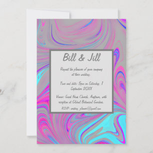 Liquid Marble Wedding Invitation