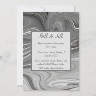 Liquid Marble Wedding Invitation