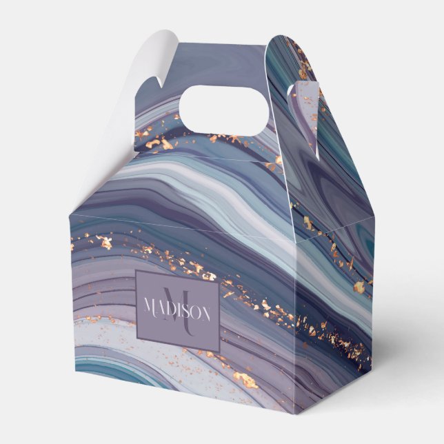 Liquid Marbled Favour Box (Front Side)