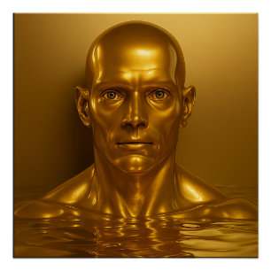 Liquid metal android poster