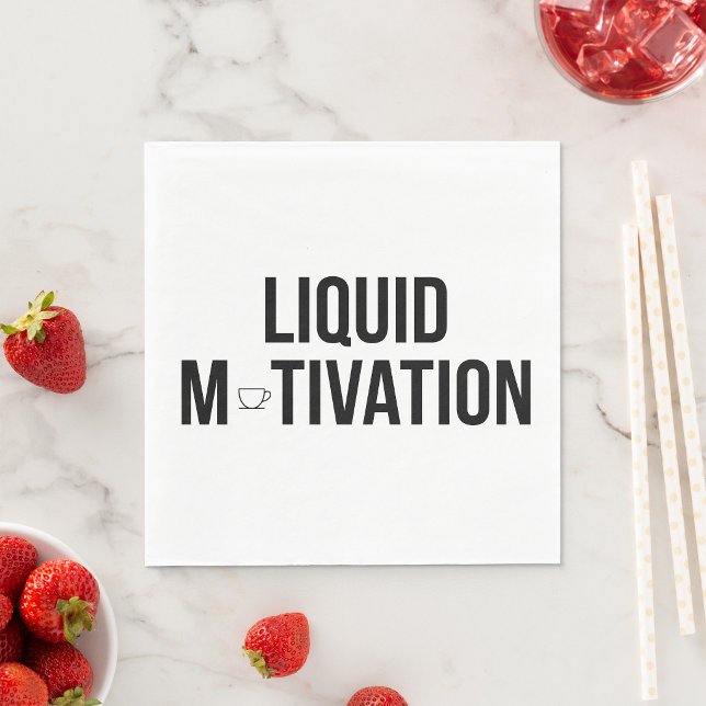 Liquid Motivation Modern Caffeine Addict  Napkin (Creator Uploaded)