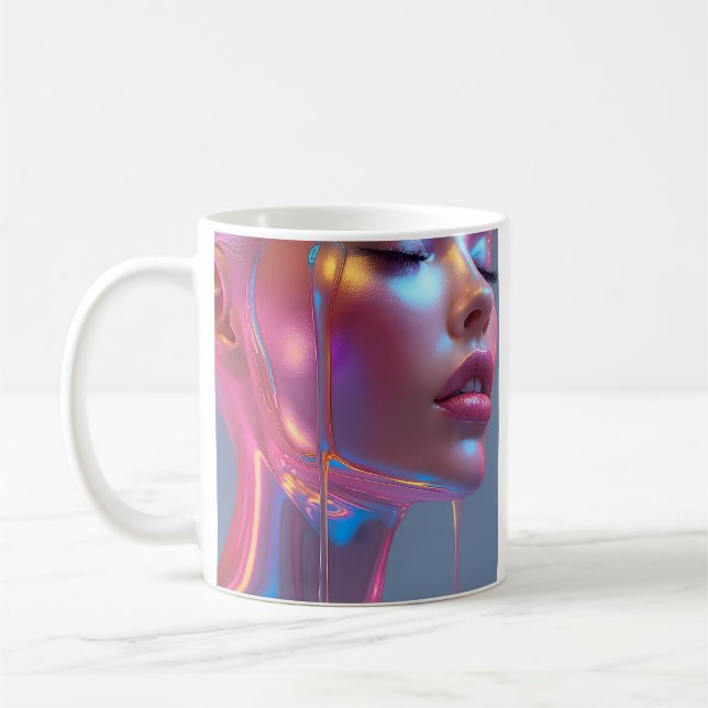 Liquid Neon Grace Coffee Mug (Left)