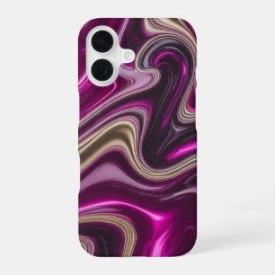 Liquid Orchid Holographic Flow iPhone 16 Case