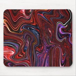 Liquid paint abstract mouse mat