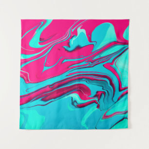 Liquid paper marbling paint background. Fluid pain Tapestry