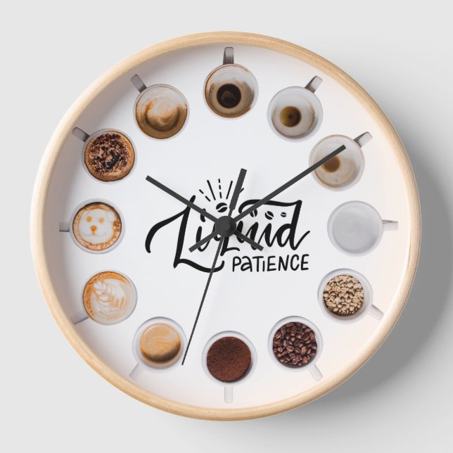 Liquid Patience Wall Clock (Front)
