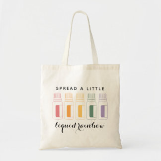 Liquid Rainbow Essential Oil Bottles Tote Bag