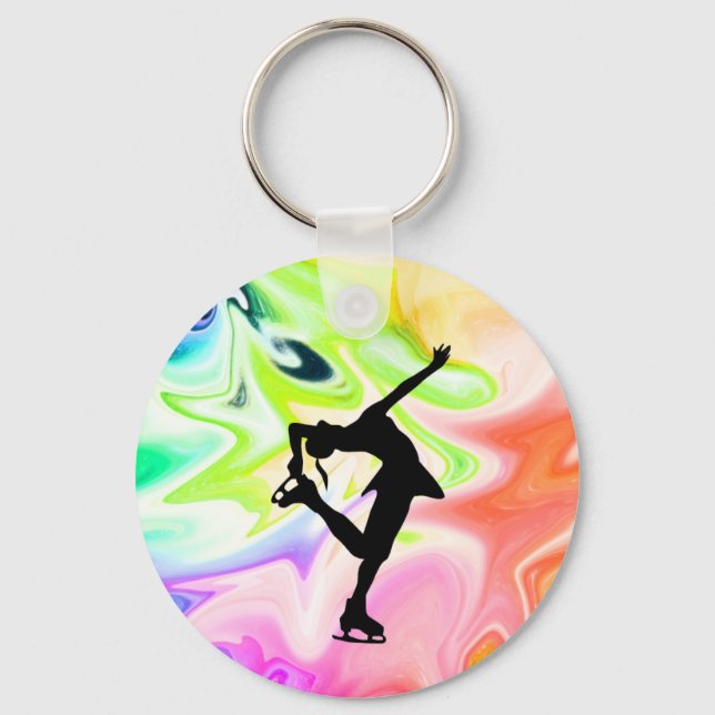LIQUID RAINBOW & SKATER KEY RING (Front)