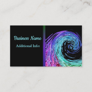 Liquid Rainbow Wave Business Card 3