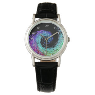 Liquid Rainbow Wave Wrist Watch
