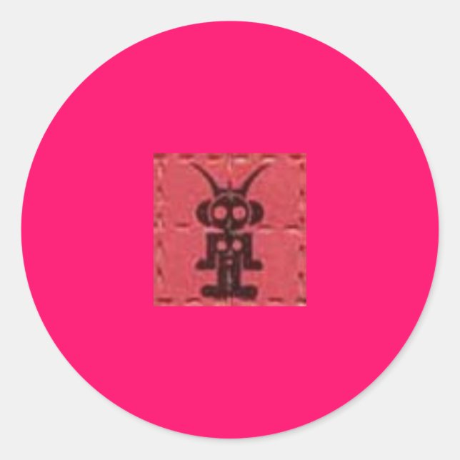 liquid sky dsign blotter classic round sticker (Front)