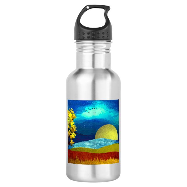 Liquid Sky Landscape 532 Ml Water Bottle (Front)