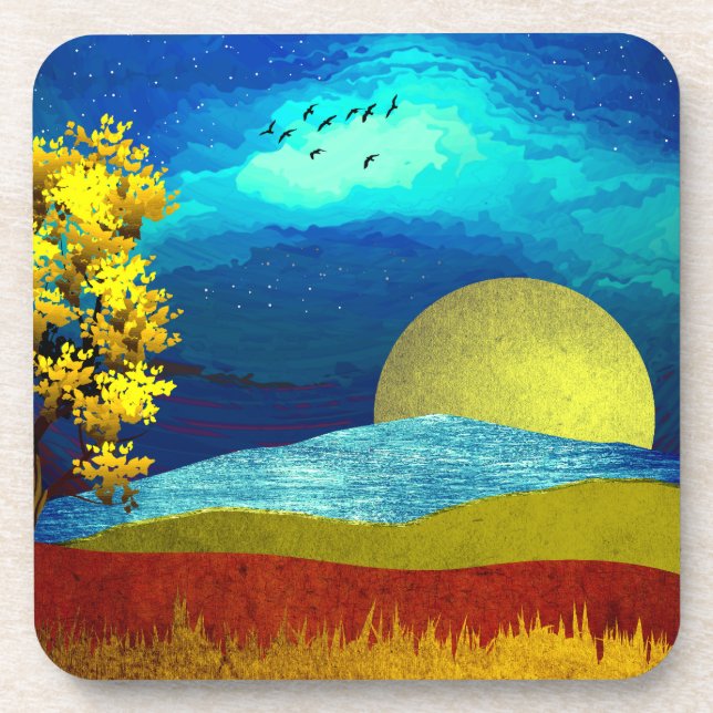 Liquid Sky Landscape Coaster (Front)