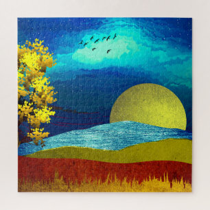 Liquid Sky Landscape Jigsaw Puzzle