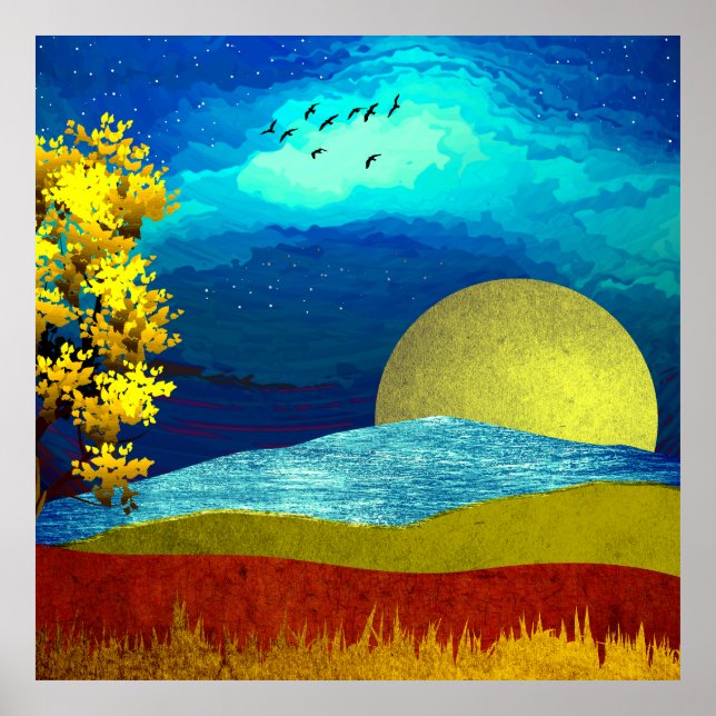 Liquid Sky Landscape Poster (Front)