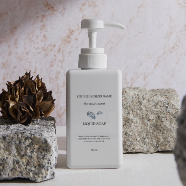 Liquid soap dispenser cosmetics bottle packaging rectangular sticker (Creator Uploaded)